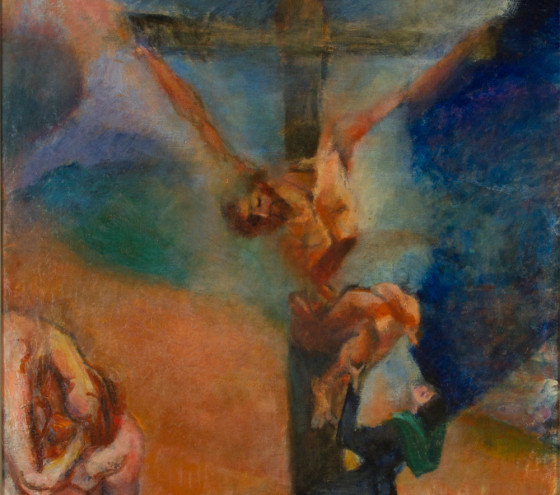 Róbert Berény: Golgotha (Scene 5), 1912, oil on canvas, 61,5 x 50,5 cm, property of Dr Thomas A. Sos, Dr Shelley Wertheim (New York City) and Lidia Szajkó, Nanci Clarence (San Francisco)