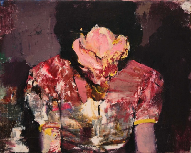 Adrian Ghenie: Pie Fight Study, 2012, olaj, vászon, 40x50 cm